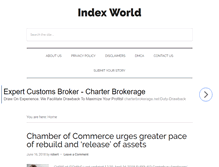 Tablet Screenshot of indexworld.org